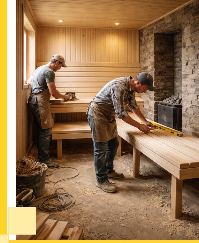 Отделка бани в Волжском: внутренняя отделка от 3039 р. | ЭриданВлж