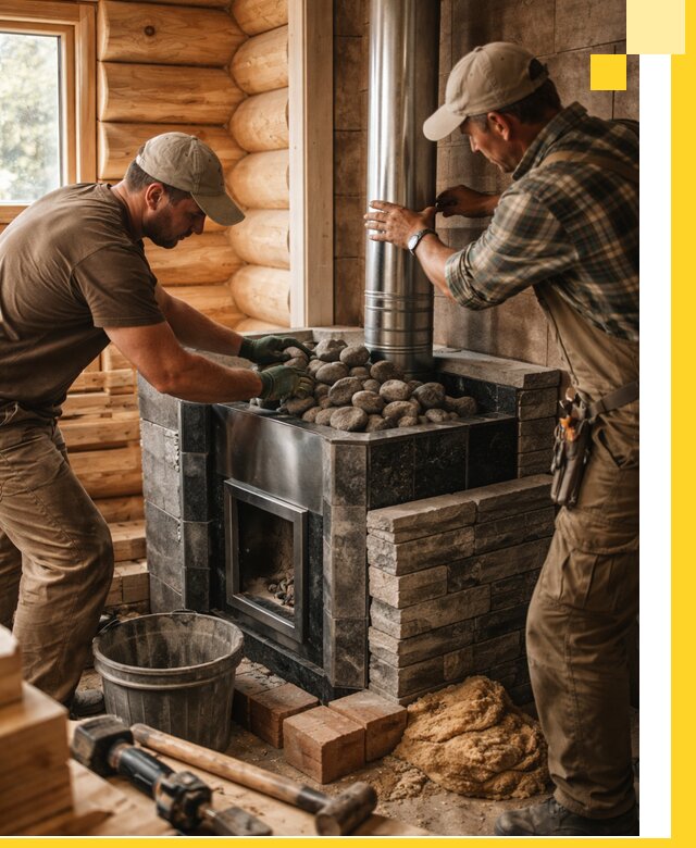 Строительство и отделка русских бань под ключ в Волжском