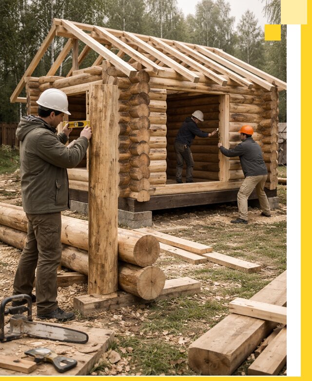 Строительство бань для дачи под ключ в Волжском с доставкой и монтажом