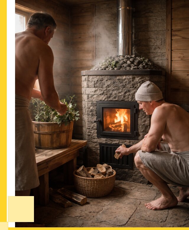 Банные печи под ключ в Волжском от 45585 р. | ЭриданВлж кирпичная