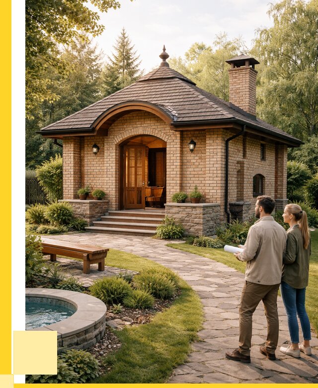 Проект кирпичной бани в Волжском от 30390 р. | ЭриданВлж