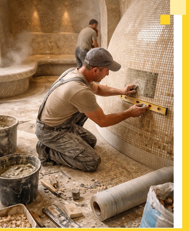 Хамам под ключ в Волжском: проектирование, строительство, отделка