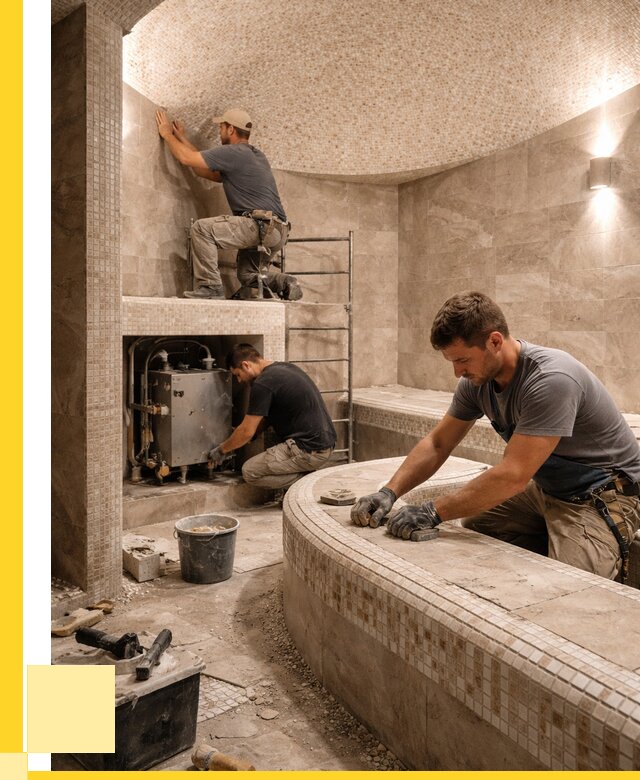 Монтаж хамамов под ключ в Волжском от 253250 р. ЭриданВлж