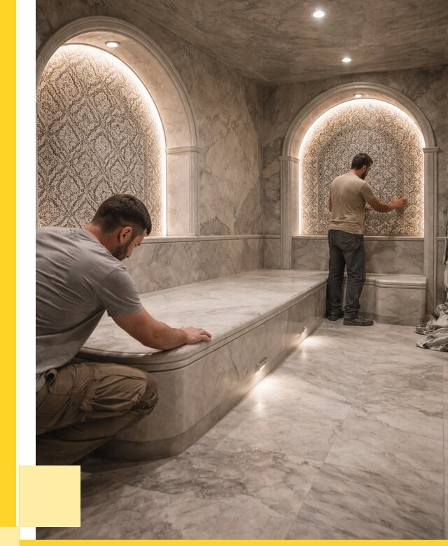 Турецкие бани под ключ в Волжском от 253250 р. | ЭриданВлж