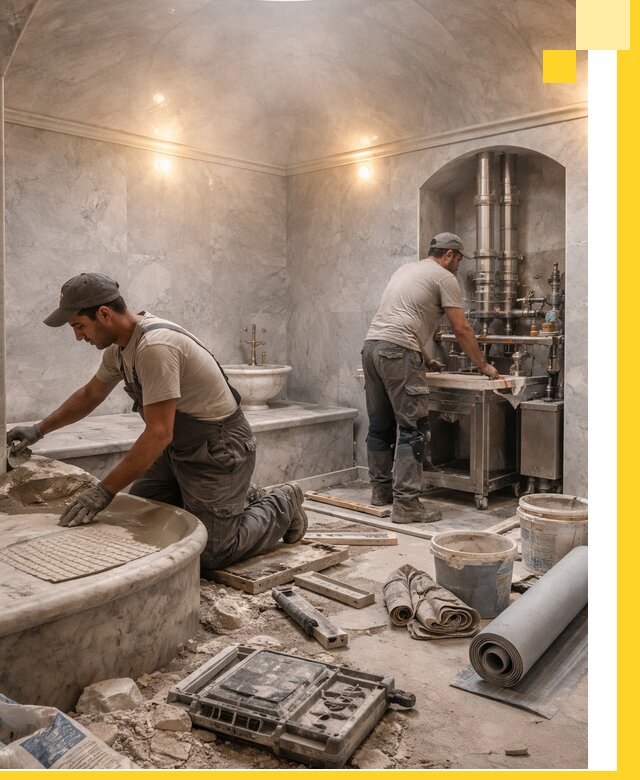 Строительство турецких бань хаммам под ключ в Волжском