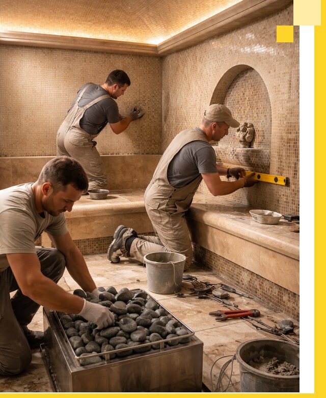 Проектирование и строительство хамама и сауны в Волжском