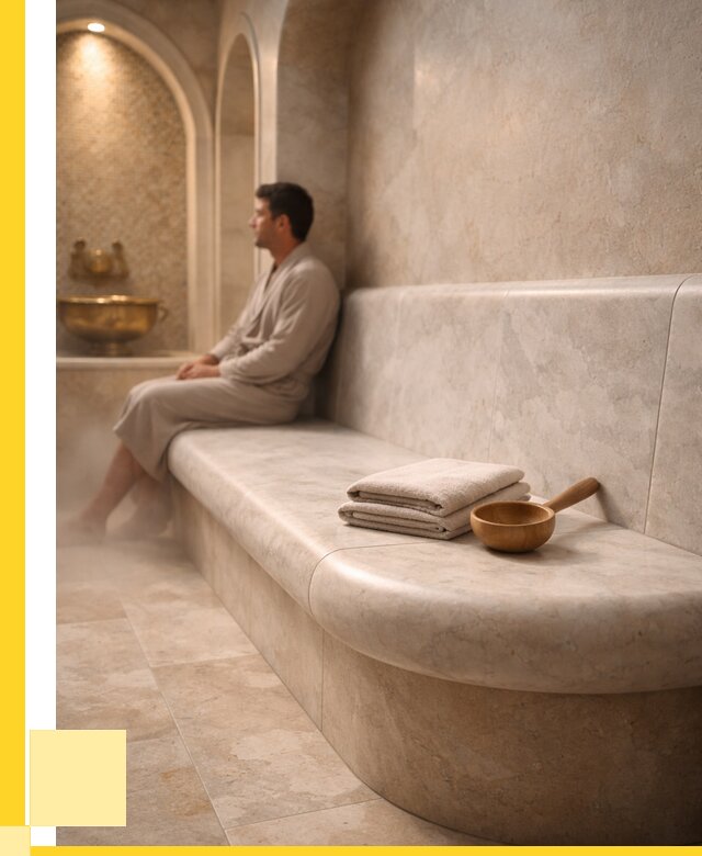 Сиденья для хамама в Волжском под ключ от 12156 р. | ЭриданВлж