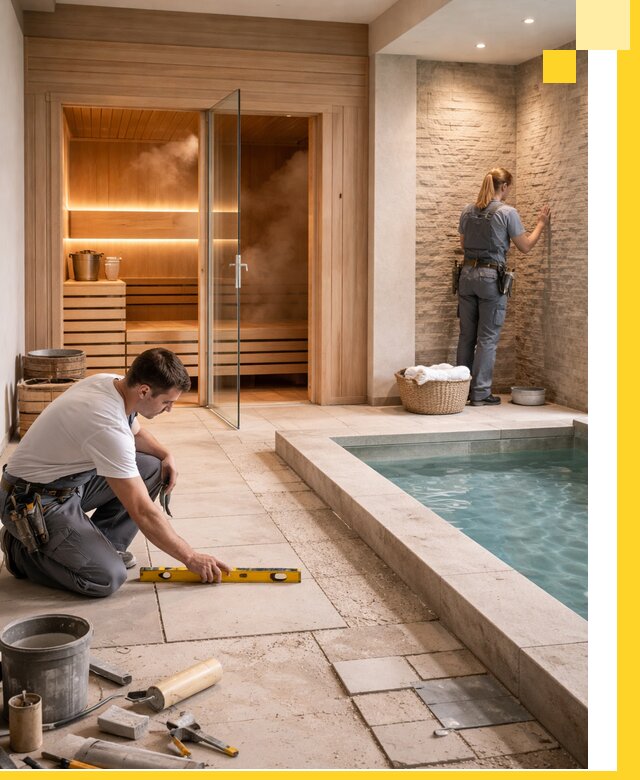 Комплексный дизайн и отделка интерьеров SPA под ключ в Волжском